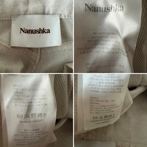 Nanushka Loua High Rise Neutral Pant Size XS - Picture 6 of 11